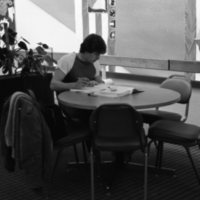1985 February, Student Studying