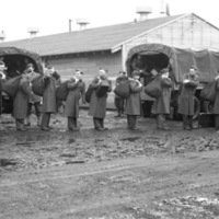 Ft. Lewis, Draftees Arrive 7