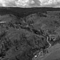 1977 Perry and Lumber Mill Site, Aerial View 01