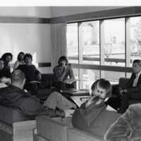 1975 Students, Conversations with President Rodney Briggs 01
