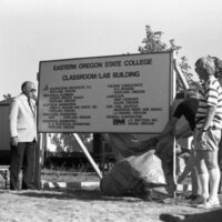 1988 Loso Hall, Groundbreaking Ceremony, Sign 02