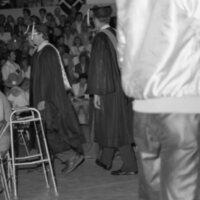 1985 Graduation, Faculty Walk 06