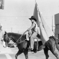 1981 Homecoming Parade, Horses &amp; Flags 05