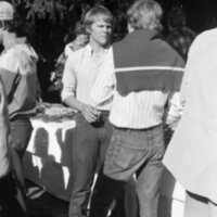 1983 Student Reception at President Dave Gilbert's House 16