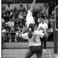 1991 Volleyball Action, Northwest Nazarene College at EOSC 08