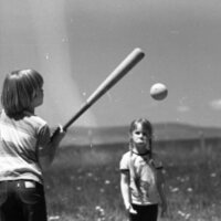 1979 Keating School, Children Playing Outdoors 05