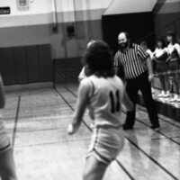 1987 Women's Basketball Action, George Fox at EOSC 31