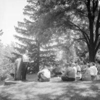 1968 Unidentified Guest Speaker, Outdoors 09