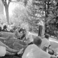 1968 Unidentified Guest Speaker, Outdoors 11