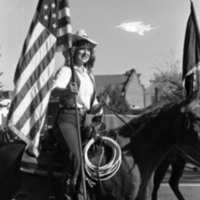 1981 Homecoming Parade, Horses &amp; Flags 02