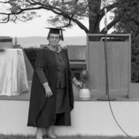 1976 Graduation, Faculty Walk 05