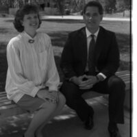 1989 Admission Recruiters, Holly Kerfoot and Saichi Oba. 01