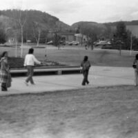 1983 Students, Walking on Campus 04