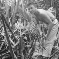 Fred Hill with Japanese Rifle 4