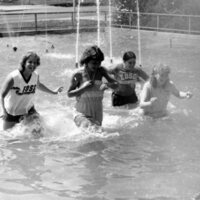 1981 Students, Fountain Swim 07