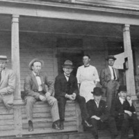 Reuter, Men on Porch 3