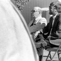1988 Loso Hall, Groundbreaking Ceremony, Set-up 02