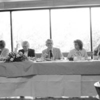 1982 Summer Graduation, President's Table 03