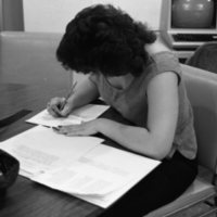 1985 April, Student Studying 01