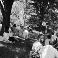 1968 Unidentified Guest Speaker, Outdoors 12