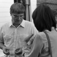 1984 School Begins, Faculty &amp; Staff Reception at President Gilbert's House 17