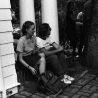 1984 Student Reception at President Gilbert's House 14