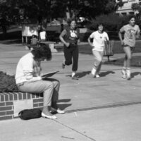1984 Students, Outdoors, Fall Term 04