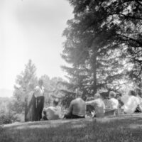 1968 Unidentified Guest Speaker, Outdoors 07