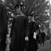 1977 Graduation, Faculty Walk 06