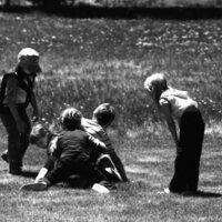 1979 Keating School, Children Playing Outdoors 09