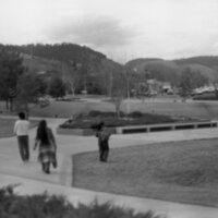 1983 Students, Walking on Campus 03