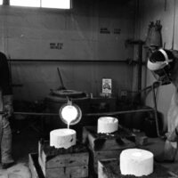 1977 Sculpture Class, Casting 11