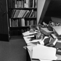 1978 Employee, Ralph Lewis' Office in Disarray 04