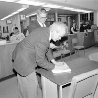 1991 Jack Evans, "Powerful Rockey" Book Signing 19