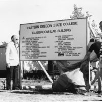 1988 Loso Hall, Groundbreaking Ceremony, Sign 01