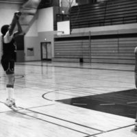 1981 Men's Basketball Practice 01