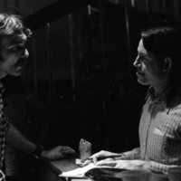 1980 Casino Night at Hoke Hall, Employees Talking