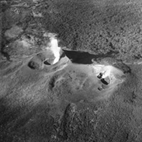 Aerial, Smoking Volcano