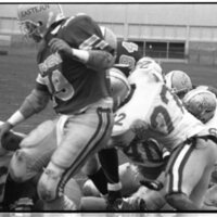 1991 Football Action, Western Oregon University at EOSC 36