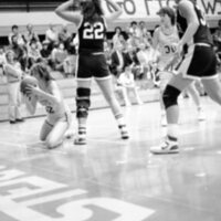 1988 Women's Basketball Action, Oregon Tech at EOSC 02