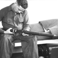 Soldier Cleaning Rifle 2