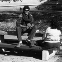 1985 Students, October Outdoor Candid Shots 04