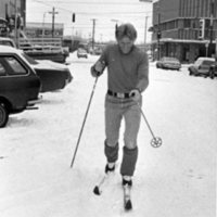 1977 Skiing Downtown