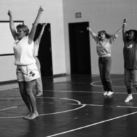 1985 Cheerleaders Practice 03