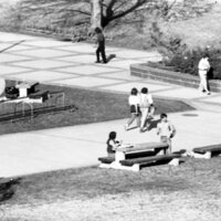 1985 Students, March Outdoor Candid Shots 03