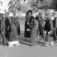 1975 Graduation, Graduates Walk 01