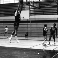 1981 Men's Basketball Practice 06