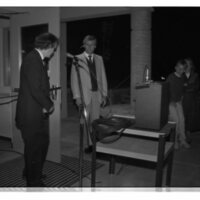 1989 Walter M. Pierce Library, Ribbon Cutting 11