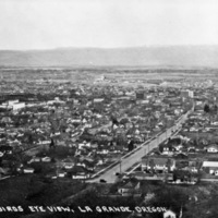La Grande, 1920s Birds Eye View