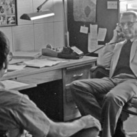 1985 September, Student Consults Professor 01